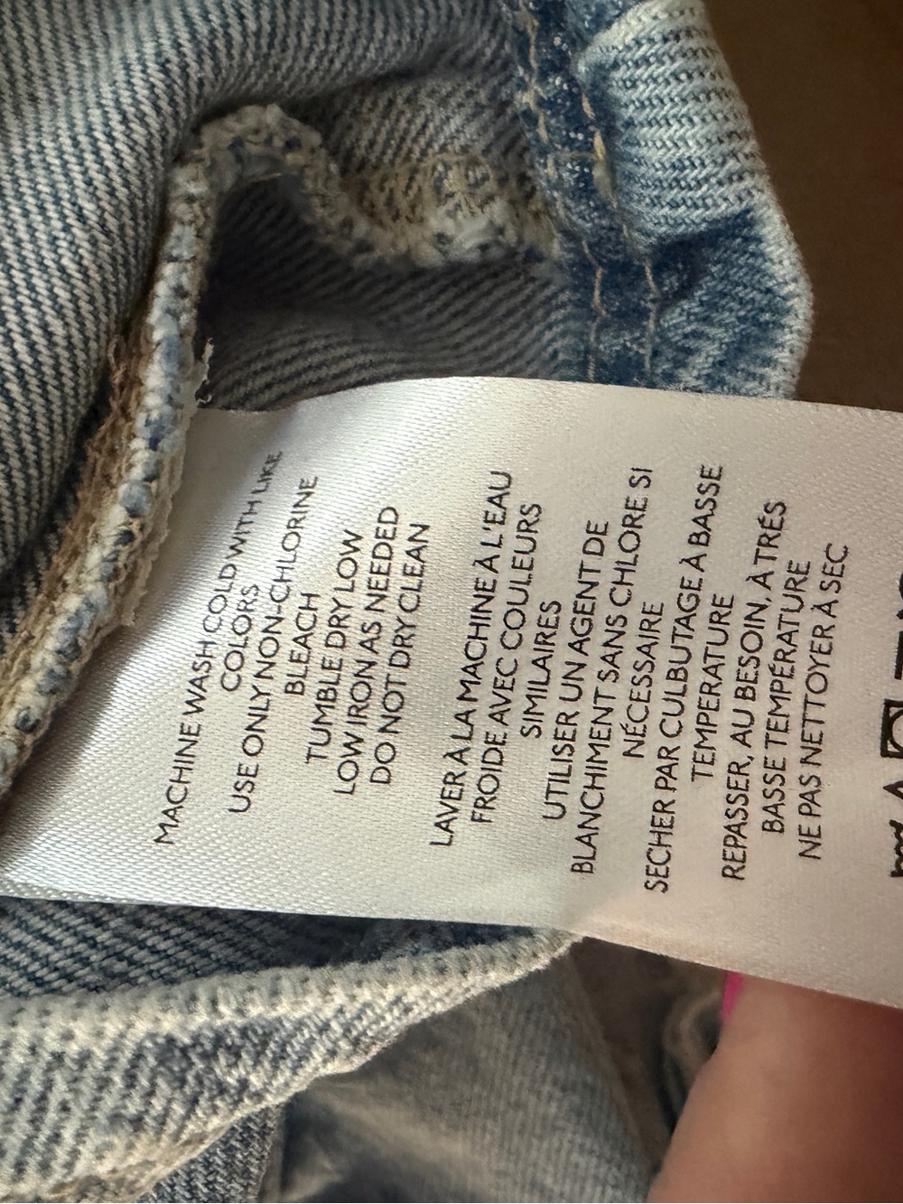 We The Free light Denim A-line mini skirt size 27 - Picture 4 of 6